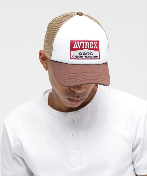 AVIREX(アヴィレックス)の「A.A.R.C WAPPEN URETHAN MESH CAP / エアレーシングクラブ ワッペン ウレタン メッシュキャップ / AVIREX / アヴィレックス(キャップ・メンズ・ブラック/ホワイト/ブラウン/レッド・FREE)」の9枚目の写真