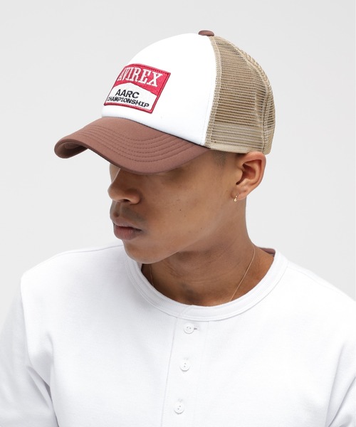 AVIREX(アヴィレックス)の「A.A.R.C WAPPEN URETHAN MESH CAP / エアレーシングクラブ ワッペン ウレタン メッシュキャップ / AVIREX / アヴィレックス(キャップ・メンズ・ブラック/ホワイト/ブラウン/レッド・FREE)」の10枚目の写真