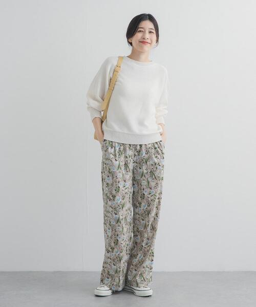 URBAN RESEARCH DOORS（アーバンリサーチドアーズ）の「リネン混スラブドルマンニット（ニット/セーター・レディース・オフホワイト/グレー系その他/ベージュ系その他・FREE）」の11枚目の写真