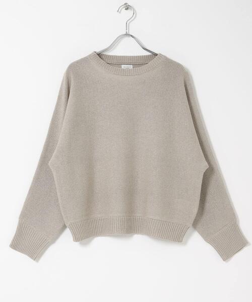 URBAN RESEARCH DOORS（アーバンリサーチドアーズ）の「リネン混スラブドルマンニット（ニット/セーター・レディース・オフホワイト/グレー系その他/ベージュ系その他・FREE）」の20枚目の写真