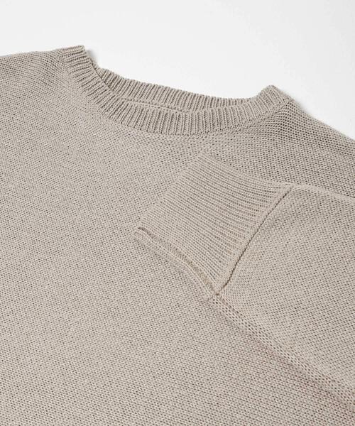 URBAN RESEARCH DOORS（アーバンリサーチドアーズ）の「リネン混スラブドルマンニット（ニット/セーター・レディース・オフホワイト/グレー系その他/ベージュ系その他・FREE）」の21枚目の写真