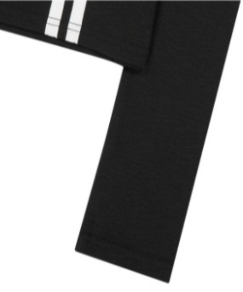 as you are(アズユーアー)の「◇ASYOUARE◇サイド ライン カラー ロング スリーブ SIDE LINE COLLAR LONG SLEEVE(ポロシャツ・レディース・ブラック/チャコール/ホワイト・FREE)」の7枚目の写真