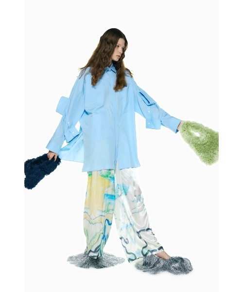 ENFOLD（エンフォルド）の「MANY CUFFS SHIRT（シャツ/ブラウス・レディース・グレー/ホワイト・38）」の6枚目の写真