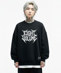EIGHTVOLUME（エイトボリューム）の「EVメタルロゴ3段裏毛オーバーサイズスウェット（ブラック）（スウェット）」