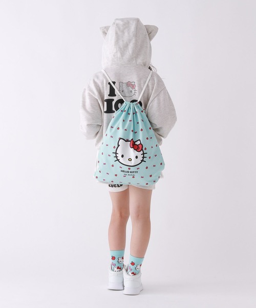 repipi armario(レピピ アルマリオ)の「【HELLO KITTY】【10C REPIPI】ナップサック(バックパック/リュック・キッズ・ホワイト系その他・ONESIZE)」の2枚目の写真