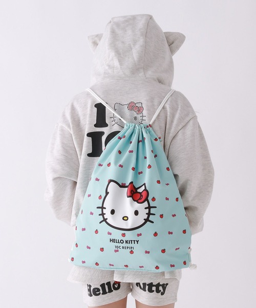 repipi armario(レピピ アルマリオ)の「【HELLO KITTY】【10C REPIPI】ナップサック(バックパック/リュック・キッズ・ホワイト系その他・ONESIZE)」の3枚目の写真