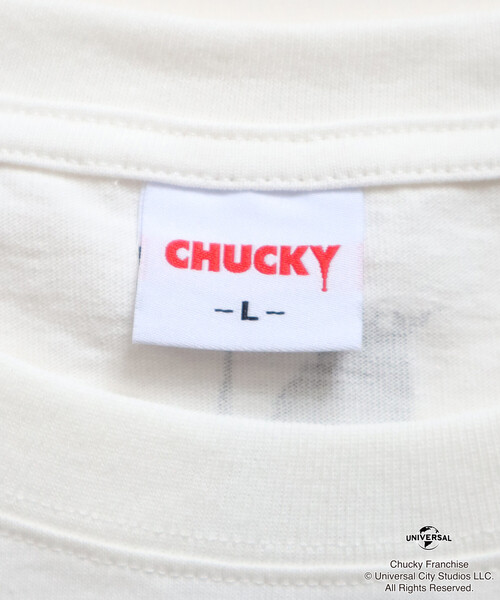 FREAK'S STORE(フリークスストア)の「Child's Play/チャイルド・プレイ 限定展開 『Child's Play/チャイルド・プレイ』 ビッグシルエット プリント クルーネックTシャツ / HEREEEE’S(Tシャツ/カットソー・メンズ・チャコールグレー/ホワイト・LARGE/MEDIUM/SMALL/X-LARGE)」の7枚目の写真