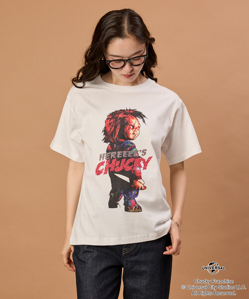 FREAK'S STORE(フリークスストア)の「Child's Play/チャイルド・プレイ 限定展開 『Child's Play/チャイルド・プレイ』 ビッグシルエット プリント クルーネックTシャツ / HEREEEE’S(Tシャツ/カットソー・メンズ・チャコールグレー/ホワイト・LARGE/MEDIUM/SMALL/X-LARGE)」の8枚目の写真