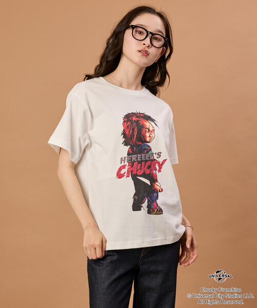 FREAK'S STORE(フリークスストア)の「Child's Play/チャイルド・プレイ 限定展開 『Child's Play/チャイルド・プレイ』 ビッグシルエット プリント クルーネックTシャツ / HEREEEE’S(Tシャツ/カットソー・メンズ・チャコールグレー/ホワイト・LARGE/MEDIUM/SMALL/X-LARGE)」の9枚目の写真