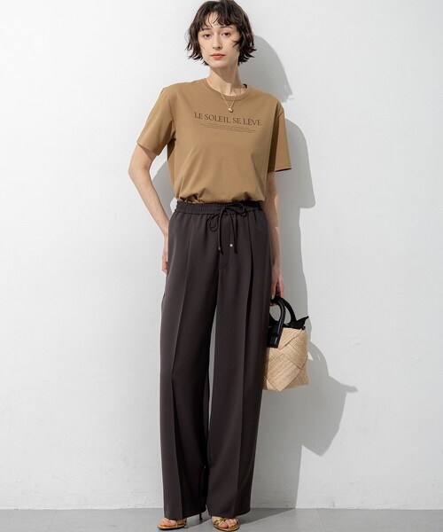 23区 S（ニジュウサンクチイサイサイズ）の「LE SOLEIL SE LEVE ロゴ Tシャツ（Tシャツ/カットソー・レディース・ホワイト系/ブラウン系/ダークブラウン系/ブルー系・32）」の12枚目の写真