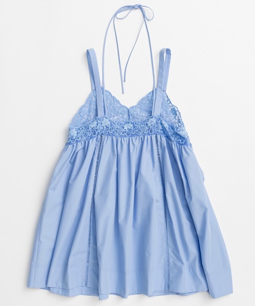 MAISON SPECIAL(メゾンスペシャル)の「【PRE-ORDER】Lace V-Neck Tunic/レースVネックチュニック(シャツ/ブラウス・レディース・ホワイト/ブラック/サックスブルー・FREE)」の22枚目の写真