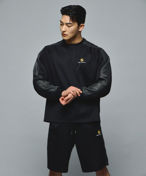 MIHAK(ミハク)の「アイビーリーグメッシュジャージロングスリーブ(ブラック)(Tシャツ/カットソー・メンズ・その他・1/2/3)」の12枚目の写真