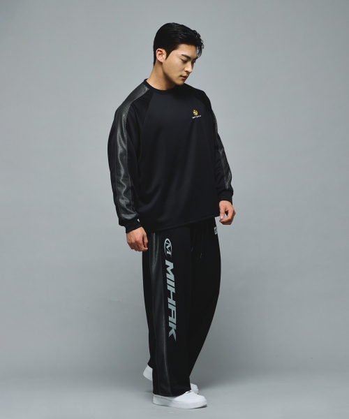 MIHAK(ミハク)の「アイビーリーグメッシュジャージロングスリーブ(ブラック)(Tシャツ/カットソー・メンズ・その他・1/2/3)」の8枚目の写真