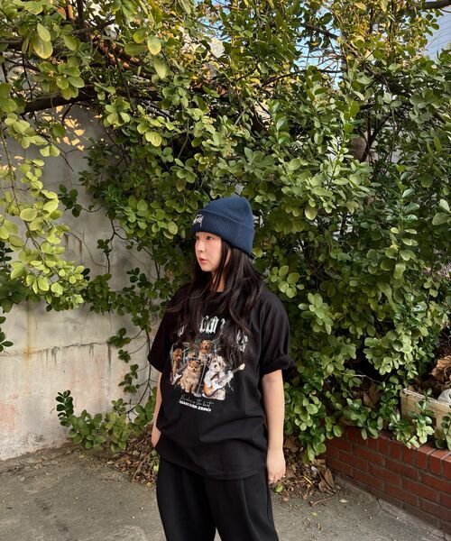 MOZMOZ(モズモズ)の「ラックモン オーバーサイズ 半袖Tシャツ ブラック(Tシャツ/カットソー・レディース・その他・1/2/3)」の10枚目の写真