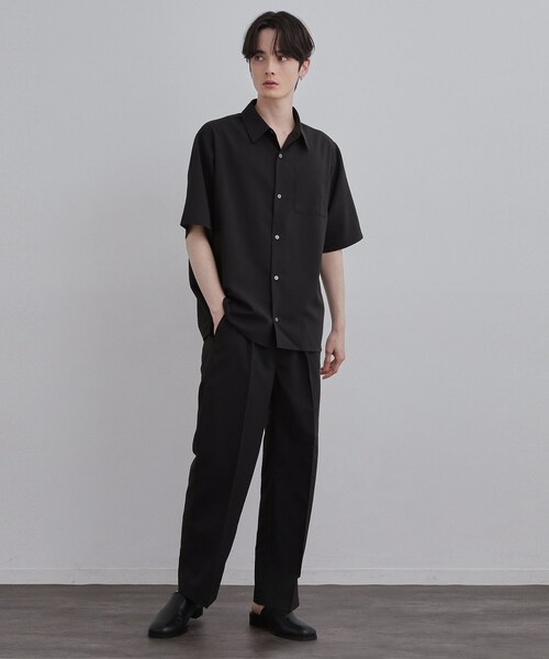 tk.TAKEO KIKUCHI(ティーケータケオキクチ)の「AIRY DRYセミワイドストレートパンツ/吸水速乾/UVカット/マシーンウォッシャブル/洗濯可/イージーケア/ワイドストレートパンツ(その他パンツ・メンズ・チャコールグレー/ブラック/ベージュ・01/02/03)」の16枚目の写真