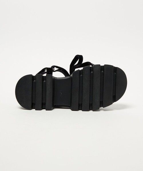 SY UNITED ARROWS(シーユナイテッドアローズ)の「<SY>フラワービジューリボン サンダル50↑(サンダル・レディース・ブラック/グレー・22.5cm/23cm/23.5cm/24cm/24.5cm)」の7枚目の写真