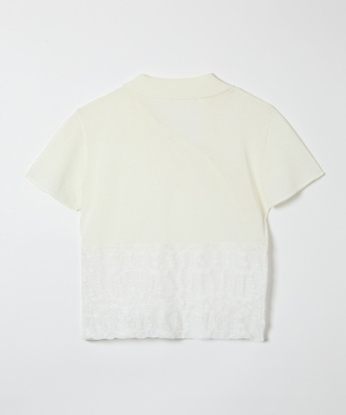 TELOPLAN（テーロプラン）の「【TELOPLAN】26SS新作 Yekta Knit Polo Just Fit / イエクタニットポロジャストフィット（ポロシャツ・レディース・ブラック系/White/グレー系・ONE SIZE）」の9枚目の写真