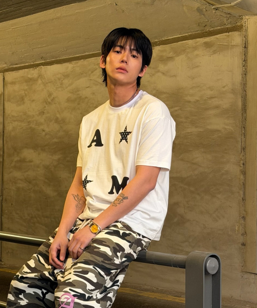 AMOU（アモウ）の「AM Star Half T-Shirts White（Tシャツ/カットソー・レディース・その他・W/2）」の8枚目の写真
