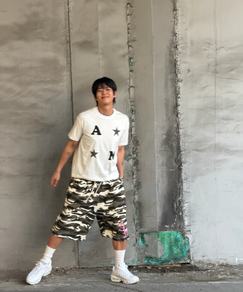 AMOU（アモウ）の「AM Star Half T-Shirts White（Tシャツ/カットソー・レディース・その他・W/2）」の5枚目の写真