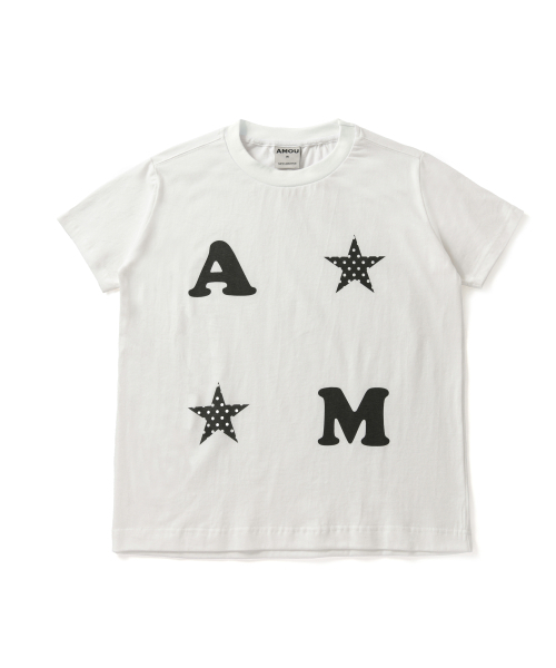 AMOU（アモウ）の「AM Star Half T-Shirts White（Tシャツ/カットソー・レディース・その他・W/2）」の3枚目の写真