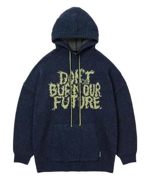 AJOBYAJO（アジョバイアジョ）の「[PBA] DBOF Wool Knit Hoodie [NAVY]（ニット/セーター・レディース・その他・SMALL/X-LARGE）」の4枚目の写真