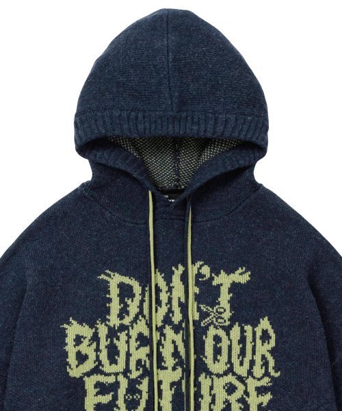 AJOBYAJO（アジョバイアジョ）の「[PBA] DBOF Wool Knit Hoodie [NAVY]（ニット/セーター・レディース・その他・SMALL/X-LARGE）」の3枚目の写真