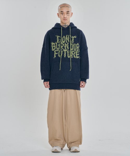 AJOBYAJO（アジョバイアジョ）の「[PBA] DBOF Wool Knit Hoodie [NAVY]（ニット/セーター・レディース・その他・SMALL/X-LARGE）」の7枚目の写真