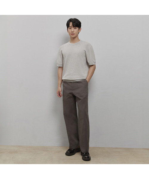 MINDBRIDGE(マインドブリッジ)の「セミワイドカーゴパンツ - 3カラー(その他パンツ・メンズ・カーキ/ダークグレー/クリーム・36/34/32/30/29)」の2枚目の写真