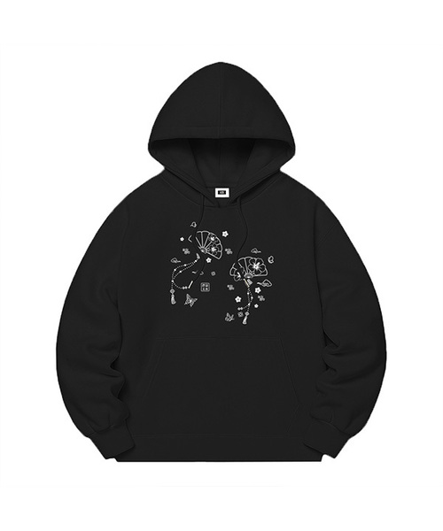 RANDOMOFF(ランダムオフ)の「BREEZE DREAM OVER FIT HOODIE (2color)(パーカー・レディース・ホワイト/ブラック・SMALL/MEDIUM/LARGE/X-LARGE)」の1枚目の写真
