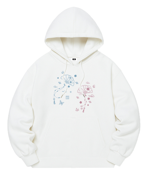 RANDOMOFF(ランダムオフ)の「BREEZE DREAM OVER FIT HOODIE (2color)(パーカー・レディース・ホワイト/ブラック・SMALL/MEDIUM/LARGE/X-LARGE)」の3枚目の写真
