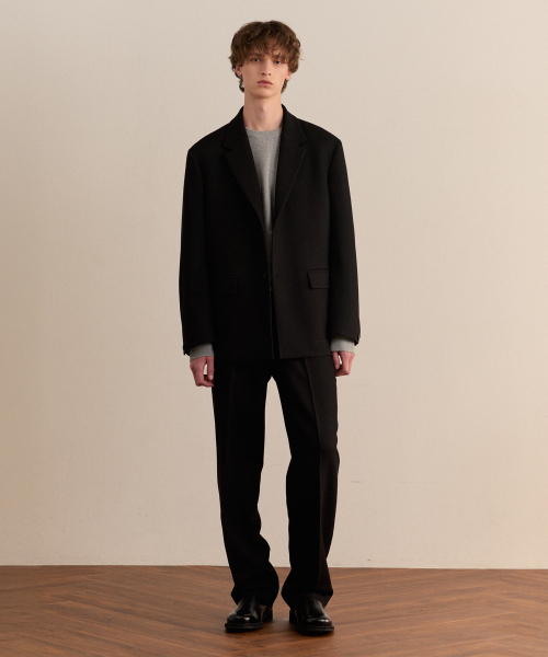 MINDBRIDGE（マインドブリッジ）の「[COUTURE]セミワイドゴル組織バンディングパンツ（その他パンツ・メンズ・ブラック・29/30/32/36/34）」の3枚目の写真