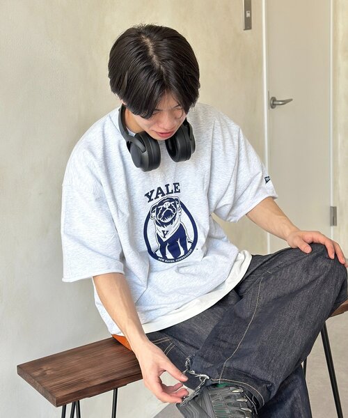 CPCM(シーピーシーエム)の「YALE半袖スウェット(Tシャツ/カットソー・メンズ・グレー/ネイビー/チャコールグレー・LARGE/MEDIUM)」の1枚目の写真
