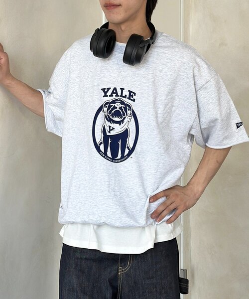 CPCM(シーピーシーエム)の「YALE半袖スウェット(Tシャツ/カットソー・メンズ・グレー/ネイビー/チャコールグレー・LARGE/MEDIUM)」の16枚目の写真