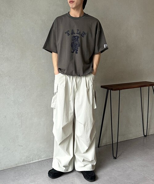 CPCM(シーピーシーエム)の「YALE半袖スウェット(Tシャツ/カットソー・メンズ・グレー/ネイビー/チャコールグレー・LARGE/MEDIUM)」の6枚目の写真