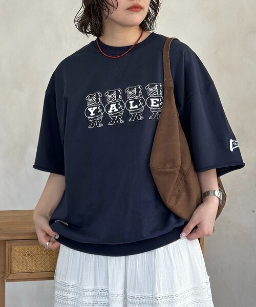 CPCM(シーピーシーエム)の「YALE半袖スウェット(Tシャツ/カットソー・メンズ・グレー/ネイビー/チャコールグレー・LARGE/MEDIUM)」の10枚目の写真