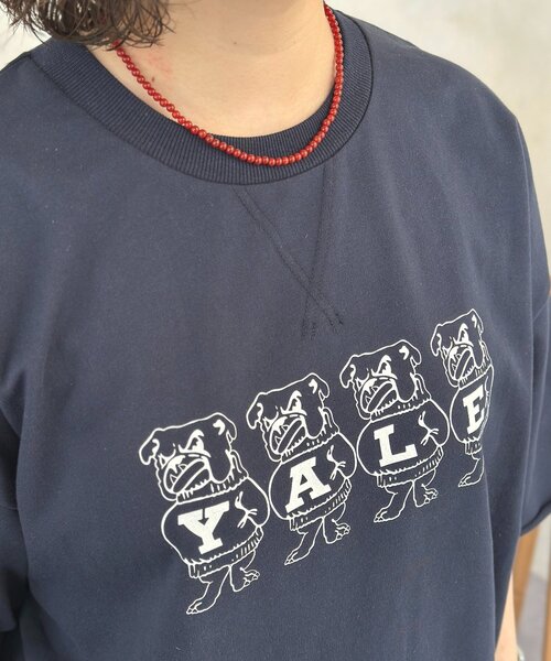 CPCM(シーピーシーエム)の「YALE半袖スウェット(Tシャツ/カットソー・メンズ・グレー/ネイビー/チャコールグレー・LARGE/MEDIUM)」の14枚目の写真
