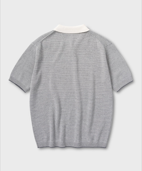 NONBLANK(ノンブランク)の「ストライプカラーHSニット_MELANGE GREY(ニット/セーター・メンズ・グレー・MEDIUM/LARGE/X-LARGE)」の3枚目の写真