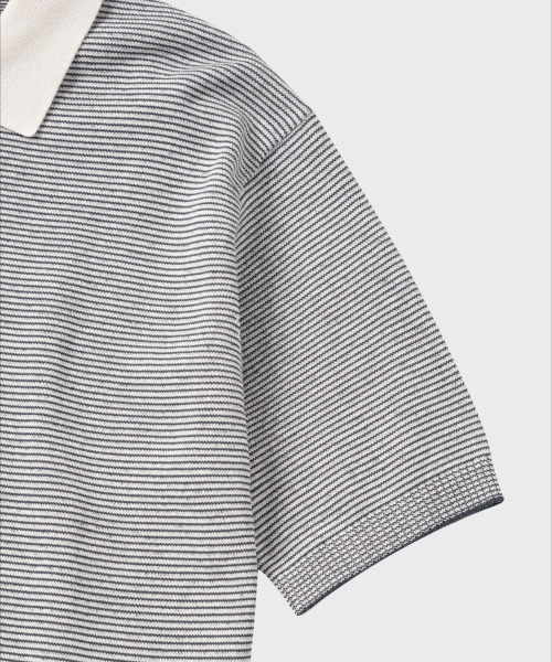 NONBLANK(ノンブランク)の「ストライプカラーHSニット_MELANGE GREY(ニット/セーター・メンズ・グレー・MEDIUM/LARGE/X-LARGE)」の6枚目の写真
