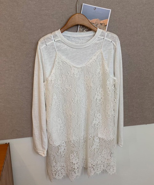 by LEGNA（バイレグナ）の「着回し力の高いレースキャミ（キャミソール・レディース・ブラック/ホワイト・LARGE/MEDIUM/SMALL）」の12枚目の写真