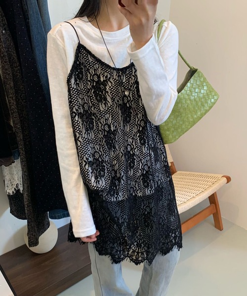 by LEGNA（バイレグナ）の「着回し力の高いレースキャミ（キャミソール・レディース・ブラック/ホワイト・LARGE/MEDIUM/SMALL）」の17枚目の写真