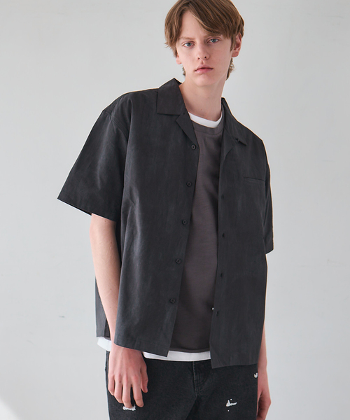 OSKR(オーエスケーアール)の「OSKR / オーエスケーアール Open Collar Graphic Print S/S Shirt(シャツ/ブラウス・メンズ・ホワイト/ブラック・MEDIUM/LARGE)」の19枚目の写真