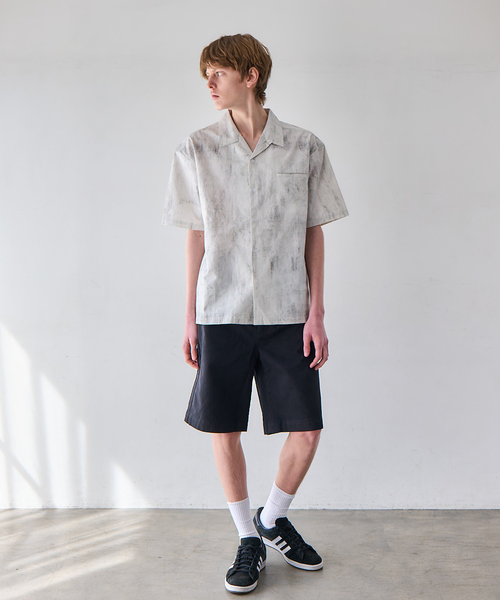 OSKR(オーエスケーアール)の「OSKR / オーエスケーアール Open Collar Graphic Print S/S Shirt(シャツ/ブラウス・メンズ・ホワイト/ブラック・MEDIUM/LARGE)」の17枚目の写真