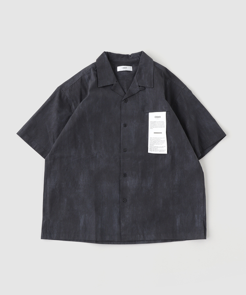 OSKR(オーエスケーアール)の「OSKR / オーエスケーアール Open Collar Graphic Print S/S Shirt(シャツ/ブラウス・メンズ・ホワイト/ブラック・MEDIUM/LARGE)」の10枚目の写真