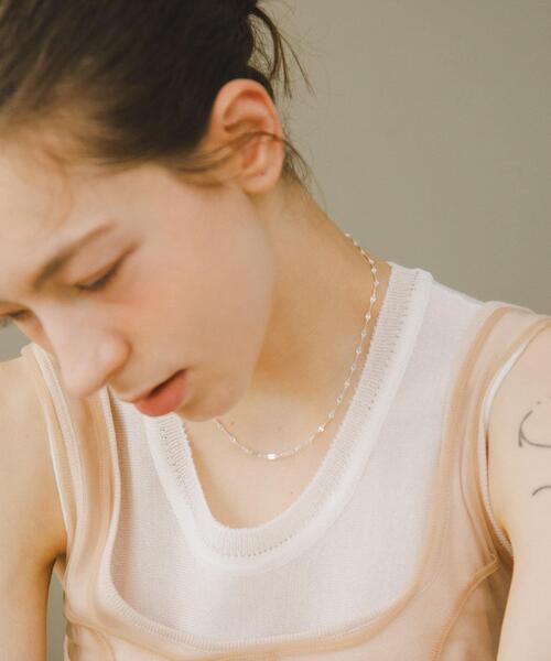 URBAN RESEARCH(アーバンリサーチ)の「decor『デコール』 ECLAIR CHAIN NECKLACE(ネックレス・レディース・シルバー・-)」の2枚目の写真