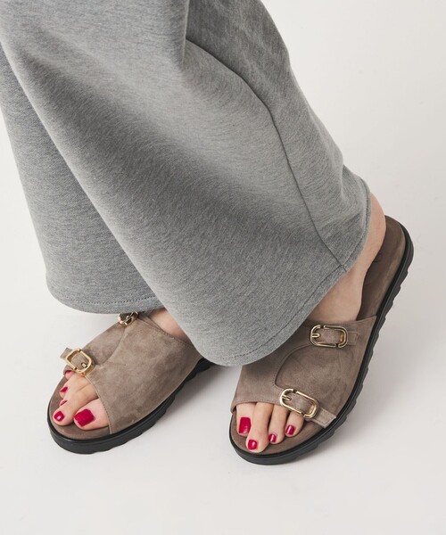 il sandalo of capri(イルサンダロオフカプリ)の「【別注】<il Sandalo of Capri for conte>covered サンダル(サンダル・レディース・ブラウン系・37/36/38)」の2枚目の写真