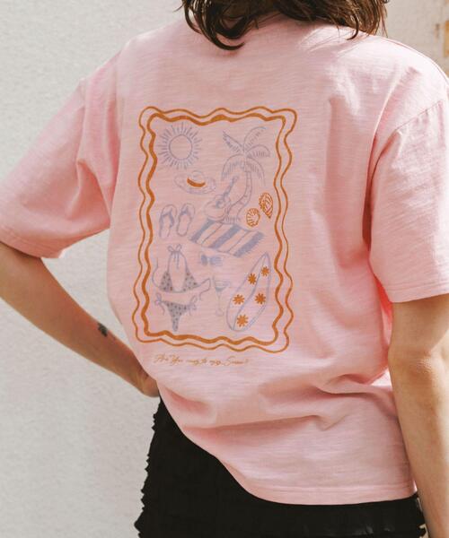 URBAN RESEARCH Sonny Label(アーバンリサーチサニーレーベル)の「TAKE ME TO THE SEA T-SHIRTS(Tシャツ/カットソー・レディース・オフホワイト/ピンク/ネイビー・FREE)」の12枚目の写真