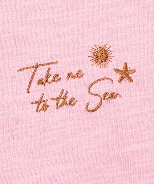 URBAN RESEARCH Sonny Label(アーバンリサーチサニーレーベル)の「TAKE ME TO THE SEA T-SHIRTS(Tシャツ/カットソー・レディース・オフホワイト/ピンク/ネイビー・FREE)」の9枚目の写真
