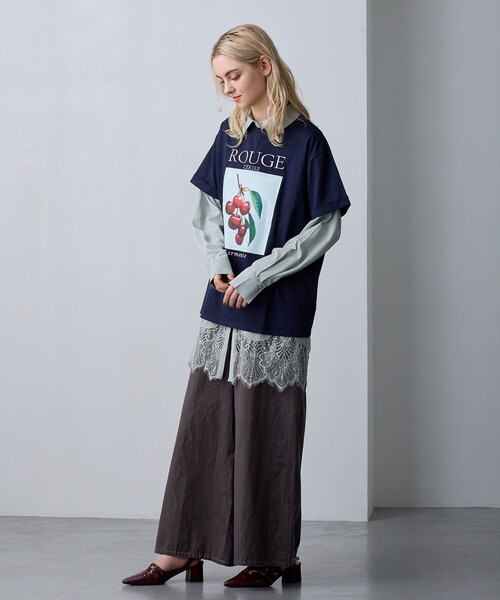 ZELDA(ゼルダ)の「【ZELDA】アソートデザインビッグTシャツ(Tシャツ/カットソー・レディース・その他2/ネイビー/その他3・FREE)」の5枚目の写真
