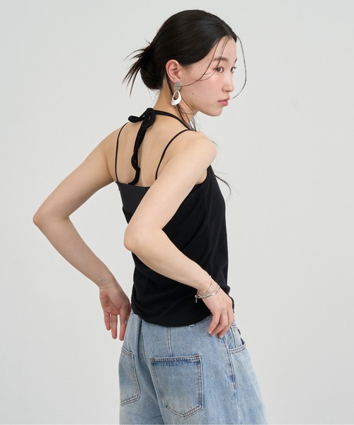 NUJOH(ヌゾ)の「Layered Strap Sleeveless Set / レイヤードストラップスリーブレスセット(Tシャツ/カットソー・レディース・ブラック×ホワイト/イエロー× ブルー/ライトブルー・FREE)」の21枚目の写真