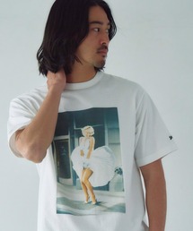 Schott×xMARILYN MONROE 　M.M.PHOTO T-SHIRT
